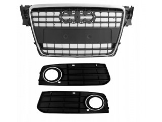AUDI A4 B8 08- Решетка GRILL KRATKI ХРОМ RTL Premium         