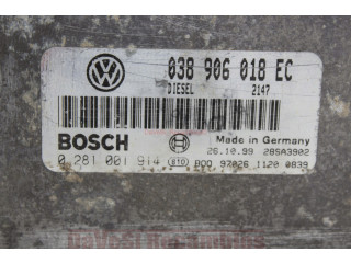 БЛОК УПРАВЛЕНИЯ CORDOBA IBIZA 1.9tdi 038906018EC иммо отключен  0281001914,   Bosch 