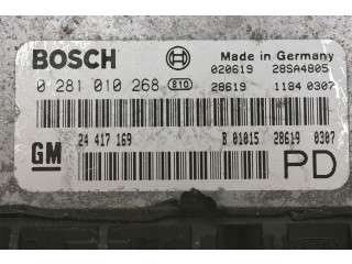 Блок управления zafira 2.0 dti 0281010268 24417169 pd 0281010268, Opel