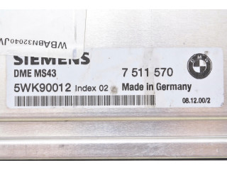Блок управления bmw e46 7511570 5wk90012 index02 7511570,