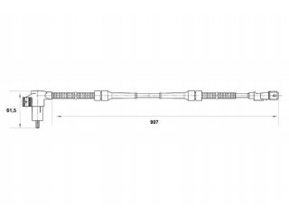 Czujnik, prędkość obrotowa koła 265 006 504 bosc 0265006504, 3165142425931 1482480080 Bosch