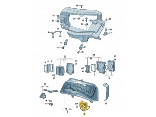 Wentylator reflektora audi a8 d4  левое lewe 