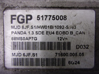 Panda 1.3d комплект start bsi 51783782 блок управления 51775008 51775008, Fiat