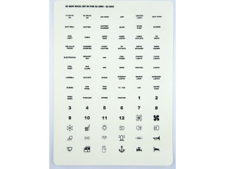 Naklejki с symbolami skrzynkę bezpiecznikową Inny (EL-TRAKTOR)