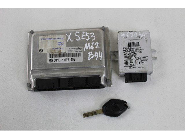 Комплект блоков управления блок управления ews bmw x5 e53 4.4i m62 7508698, 6905667