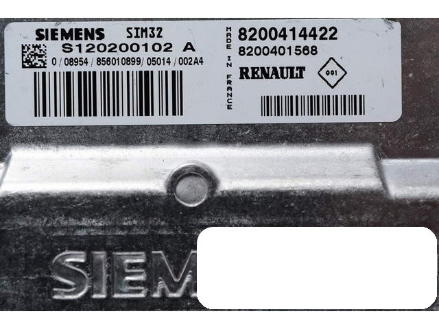 Блок управления renault 1.2 s120200102a 8200414422 sim32 S120200102A,