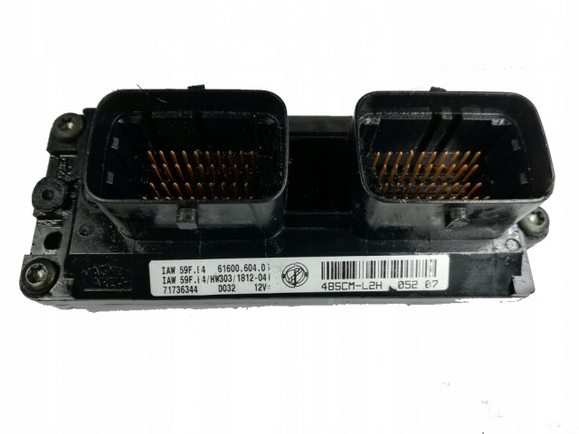 БЛОК УПРАВЛЕНИЯ PUNTO IAW 59F.E4 обнуленный ИММОБИЛАЙЗЕР !! 71736344, 55181150 Fiat