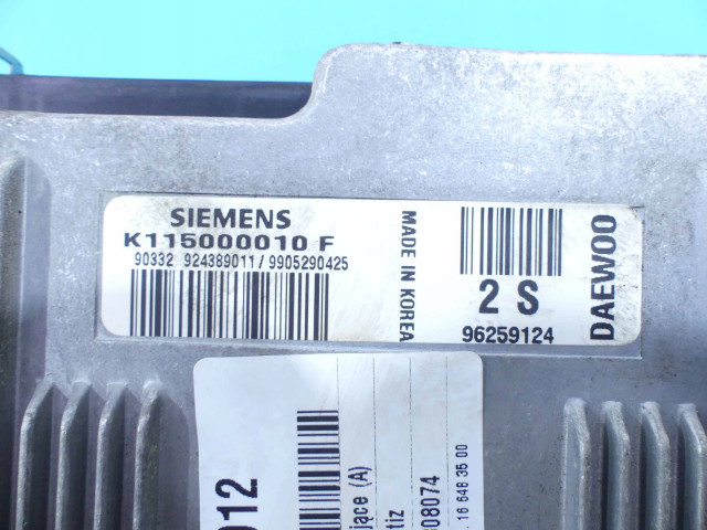 Блок управления модуль управления daewoo matiz i 0.8 800  96259124, 1122912    