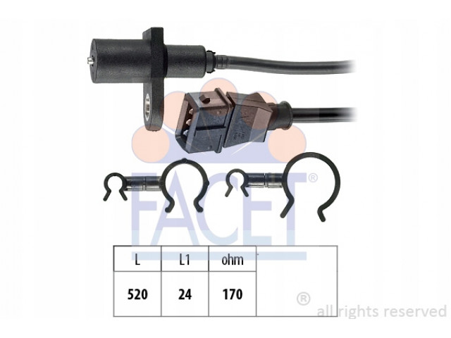 Snímač otáček klikové hřídele  8012510014431 1389399 Facet    