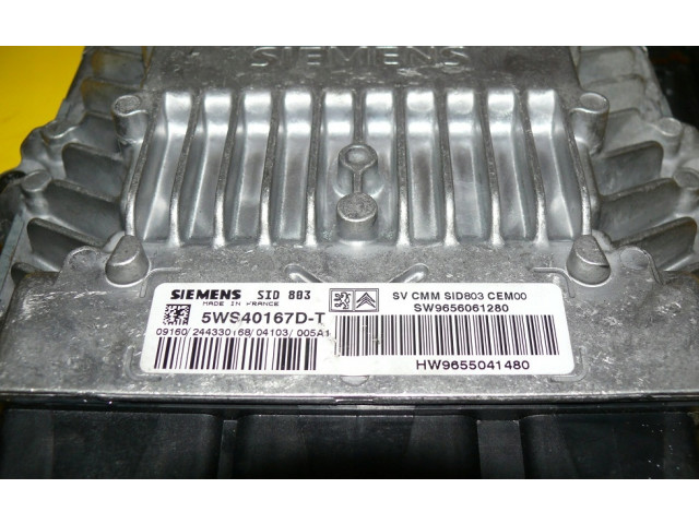  блок управления двигателем peugeot 407 2.0 hdi 138km  5WS40167D-T, 5WS40167DT 9656061280   