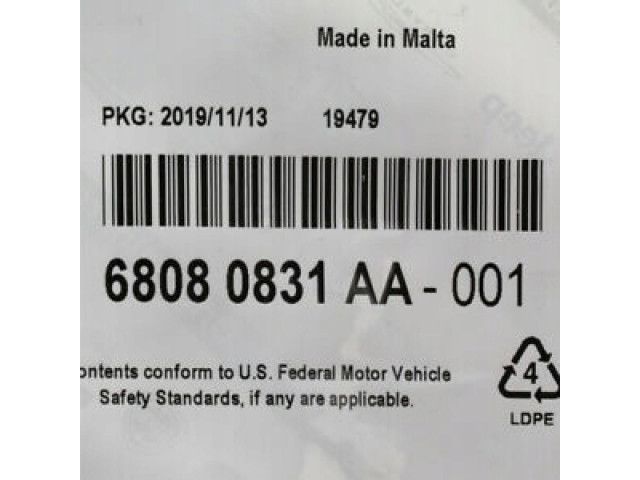 Vstřikovač 68080831AA Chrysler pro benzínový motor