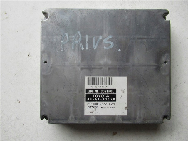 БЛОК УПРАВЛЕНИЯ ДВИГАТЕЛЕМ TOYOTA PRIUS 1.5 B 89661-47170  89661-47170, 275100-9522.    