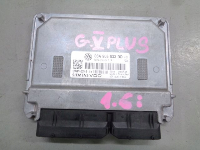 GOLF V 05 1.6 B БЛОК УПРАВЛЕНИЯ ДВИГАТЕЛЕМ 06A906033DD    Volkswagen  