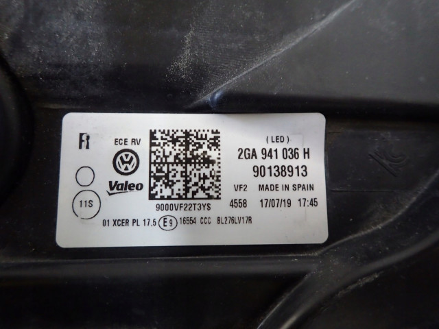 Přední světlo 2GA941036H 2GA941036H Volkswagen