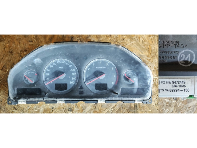 Панель приборов спидометр volvo s60 s80 v70 xc70 xc90 9472449