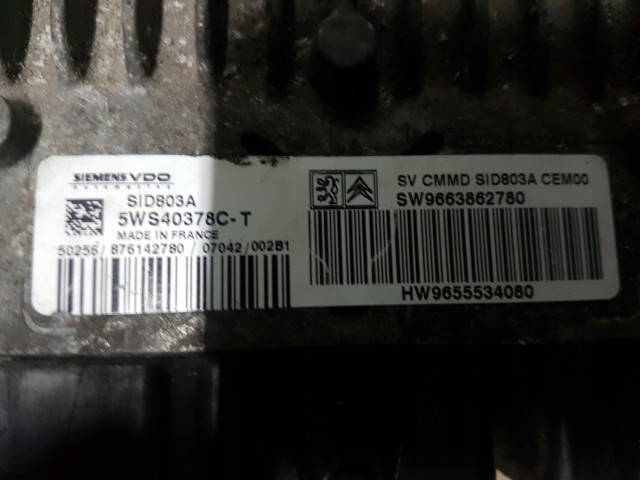 Jumpy ii expert модуль управления блок управления двигателем 2.0 hdi 9663862780 Citroen