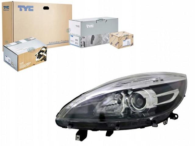 Tyc reflektor lampa przednia renault grand scenic lewe