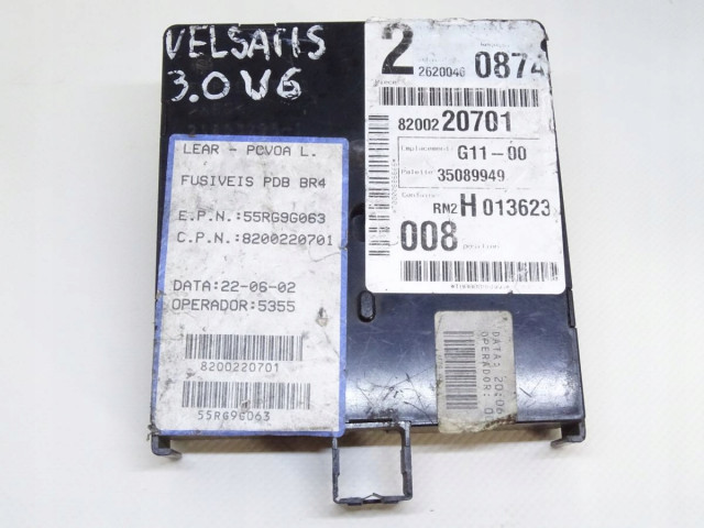 Pojistková skříňka VEL 01-09 BSI 8200220701 Renault