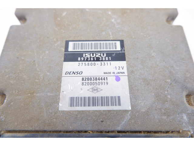 Блок управления двигателем vel satis 3.0 dci 8200384441 8200384441, 275800-3311 275800-3311 Denso