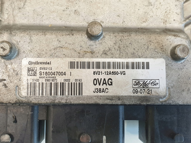 Fiesta mk7 vii 1.6 16v блок управления двигателем блок управления S180047004I, 8V21-12A650-VG Continental
