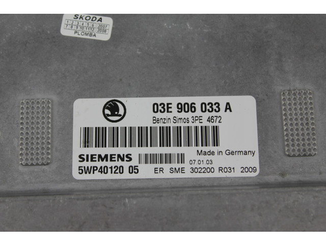 Komputer, модуль управления vwag 03e906033a 03E906033A, 5WP44305 Siemens
