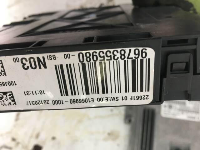 Блок управления модуль управления bsi комплект peugeot 208 1.6 ehdi  9678355980, 9678818280 9678355980 Bosch 