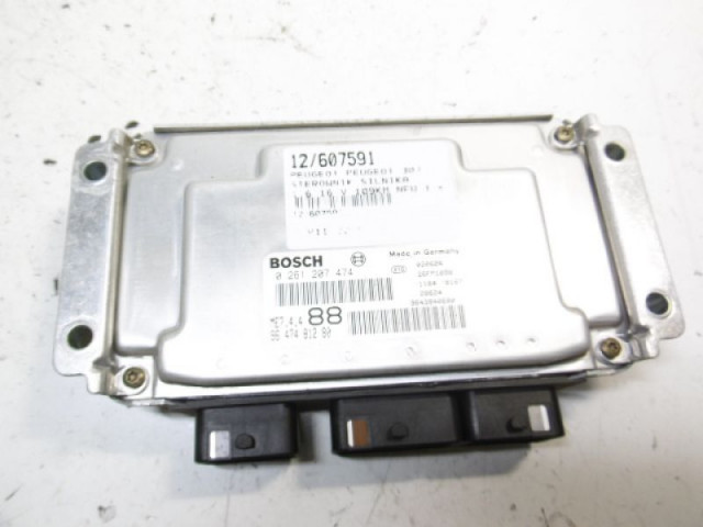 Peugeot 307 блок управления двигателем 1,6 nfu 0261207474 9647481280,