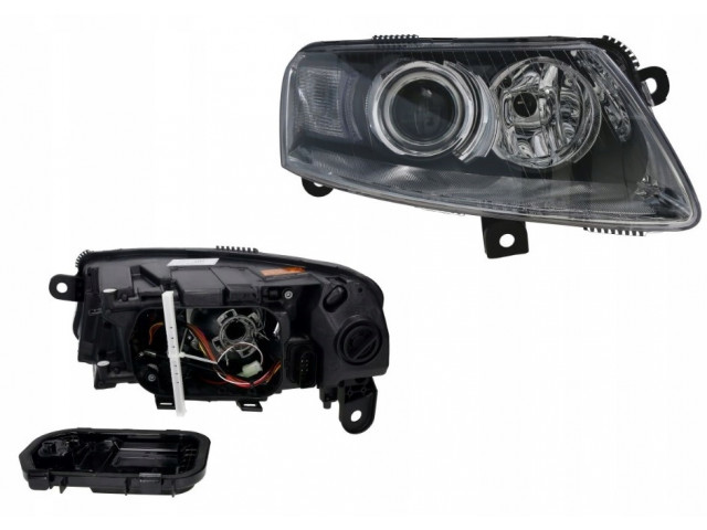 Reflektor lampa правое audi a6 c6 04-08 ksenon tyc prawe