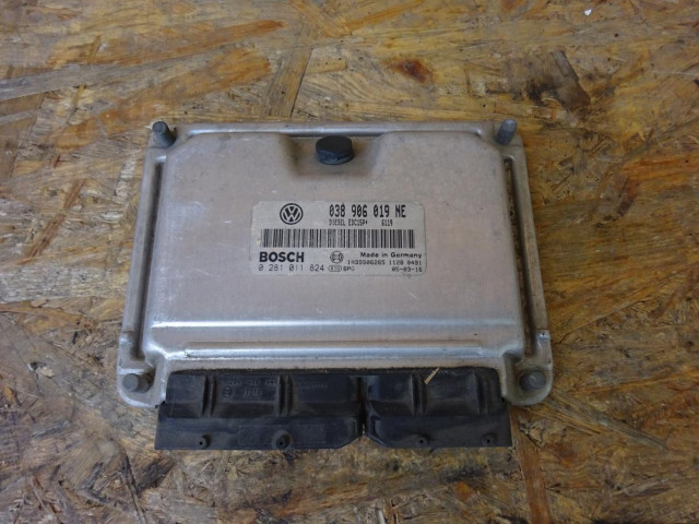 FABIA I IBIZA 1.9 TDI БЛОК УПРАВЛЕНИЯ ДВИГАТЕЛЕМ 038906019NE  038906019NE, 0281011824 038906019NE, 0281011824 Bosch 
