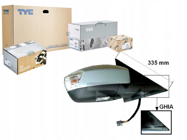 Зеркало tyc +gratisy Правое 1405040, 6M2117682LA