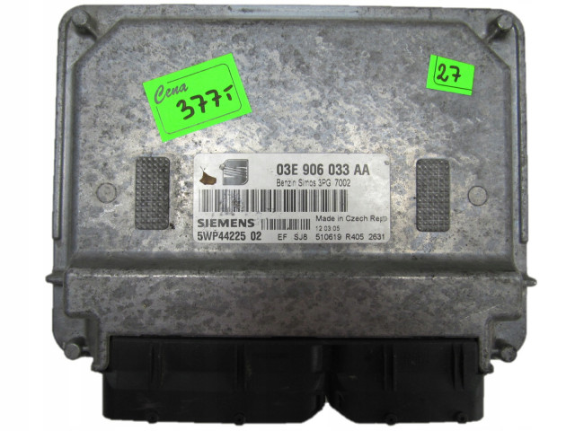 SEAT IBIZA 1.2 БЛОК УПРАВЛЕНИЯ БЛОК УПРАВЛЕНИЯ 03E906033AA 03E906033AA, 5WP44225 Siemens