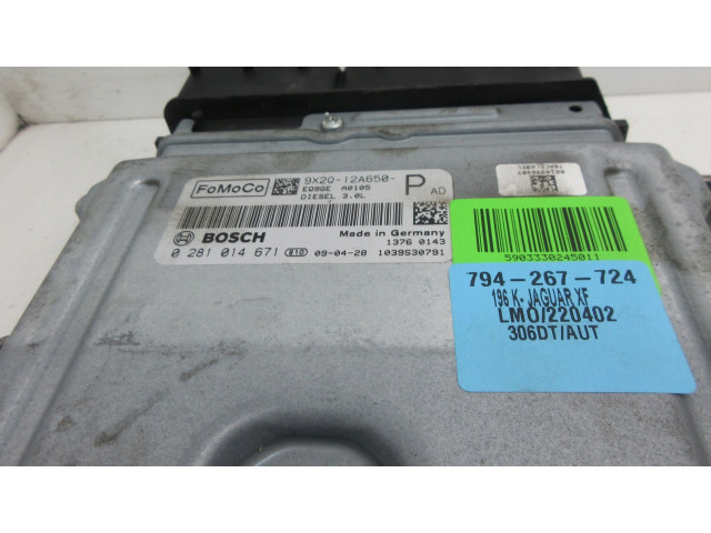 JAGUAR XF X250 9x2q-12a650 БЛОК УПРАВЛЕНИЯ ДВИГАТЕЛЕМ zesta