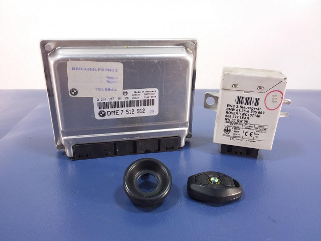 Bmw x5 e53 4.4 v8 блок управления двигателем ews иммобилайзер pętla 7512912, 6905667