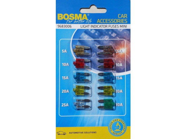Pojistková skříňka    MINI 10 SZT. 5A-30A    Bosma  