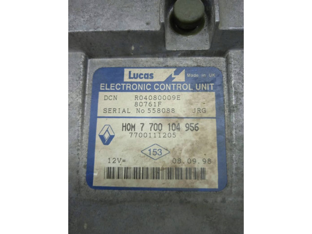 Блок управления двигателем 7700104956 renault kangoo i      
