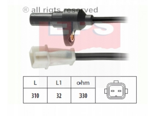 Датчик оборотов walu renault safrane ii 2.5 96-00 EPS 1993-09-1996-10, S102460001Z