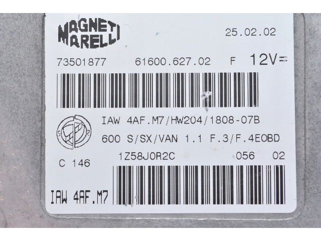 Блок управления seicento 1.1 73501877 iaw4af.m7 73501877, Fiat