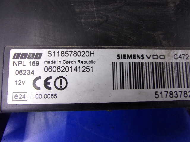 Panda 1.3d комплект start bsi 51783782 блок управления 51775008 51775008, Fiat