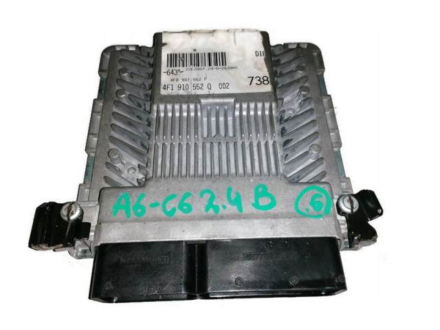 AUDI A6 C6 2.4 V6 БЛОК УПРАВЛЕНИЯ ДВИГАТЕЛЕМ 4F0907552F