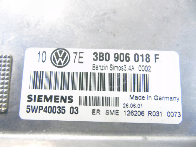 БЛОК УПРАВЛЕНИЯ БЛОК УПРАВЛЕНИЯ VW PASSAT B5 3B0906018F Volkswagen