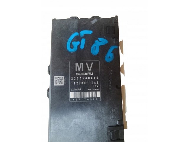 БЛОК УПРАВЛЕНИЯ SUBARU BRZ TOYOTA GT86 22765AD640