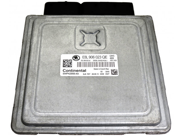 Блок управления ecu skoda 1.6 tdi 03l906023qe 5wp42959aa  03L906023QE,   Continental 