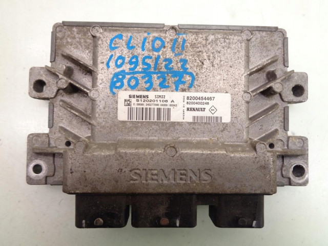 БЛОК УПРАВЛЕНИЯ ДВИГАТЕЛЕМ RENAULT CLIO II 1.2B 55KW 05R  S120201108A, 8200454467 S120201108A, 8200454467   
