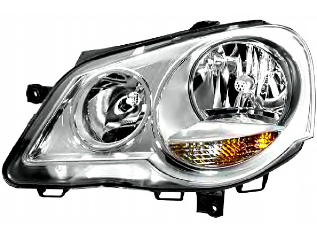 Hella reflektor lampa przednia vw polo 1.4 16v (9n Левый 