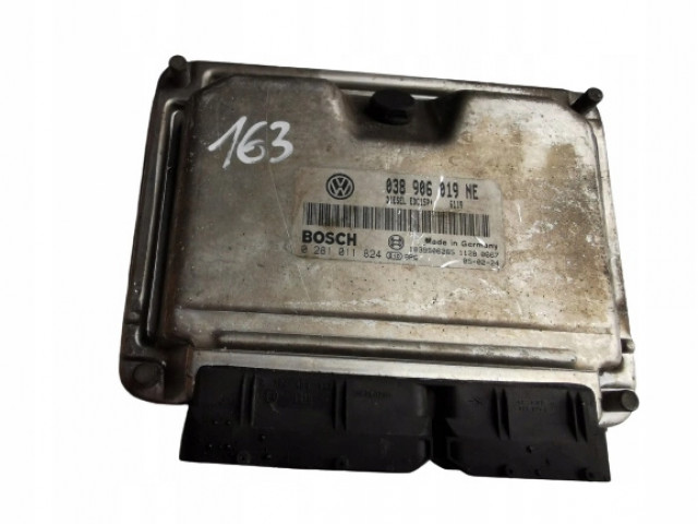 Seat ibiza 1.9tdi 0281011824 038906019ne блок управления , 038906019NE, 0281011824