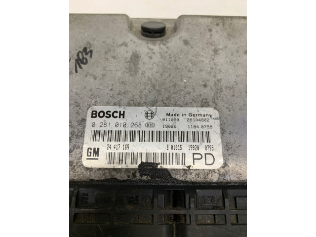 БЛОК УПРАВЛЕНИЯ ДВИГАТЕЛЕМ OPEL 0281010268 24417169 PD 0281010268,