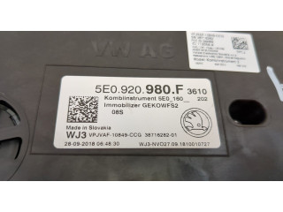 Панель приборов Skoda Octavia (A7) 2013-2023 5E0920980F