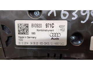 Панель приборов  Audi A3 (8V) 2012-2020       8V0920971C     