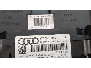 Панель приборов  Audi A1 (8X) 2010-2014       8X0920980     