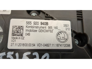 Панель приборов  Skoda Kodiaq 2016-2025       565920940B     
